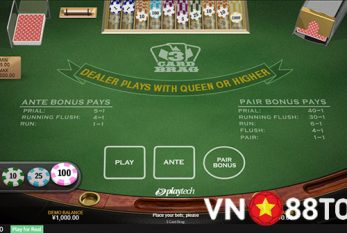 3 Card Brag - Khám phá phiên bản Poker mới lạ tại nhà cái Vn88